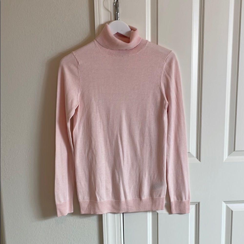 Light Pink Turtleneck Sweater
